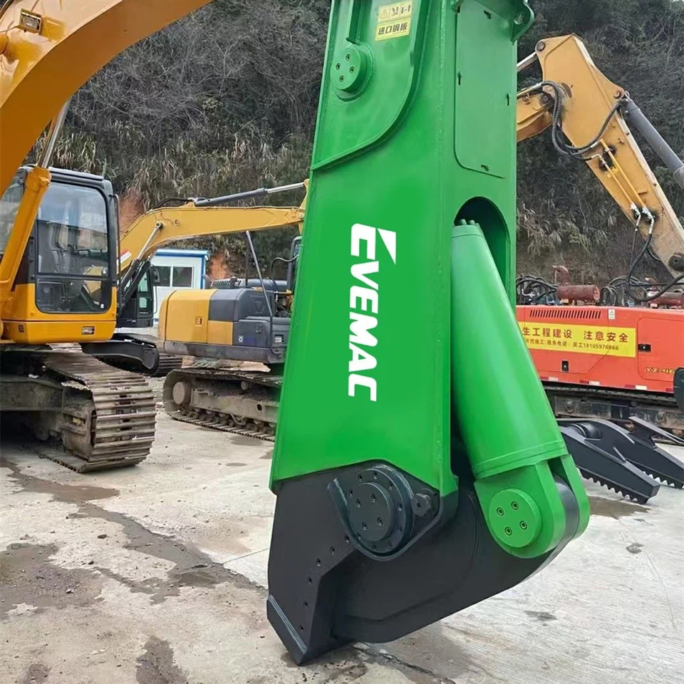 Car Dismantling System To Suit 20ton To 30ton Excavator Construction Machinery Shear Attachment For Car Recycling