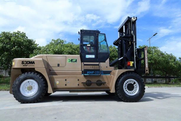 Kompaktowy elektryczny wózek widłowy Socma 25 Ton Wózek widłowy Heavy Lift odpowiedni do prac wewnętrznych