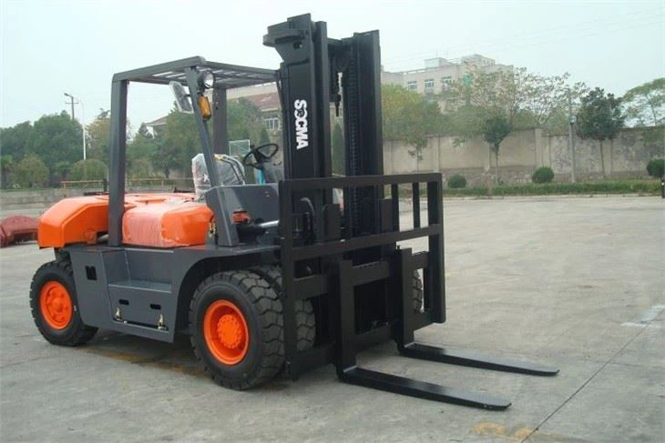 Hybrid Power 8 Ton Fork Lift Trucks For Stone Quarrying