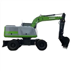 Elektryczna koparka kołowa SOCMA 15ton do budowy z akumulatorem kwasowo-ołowiowym