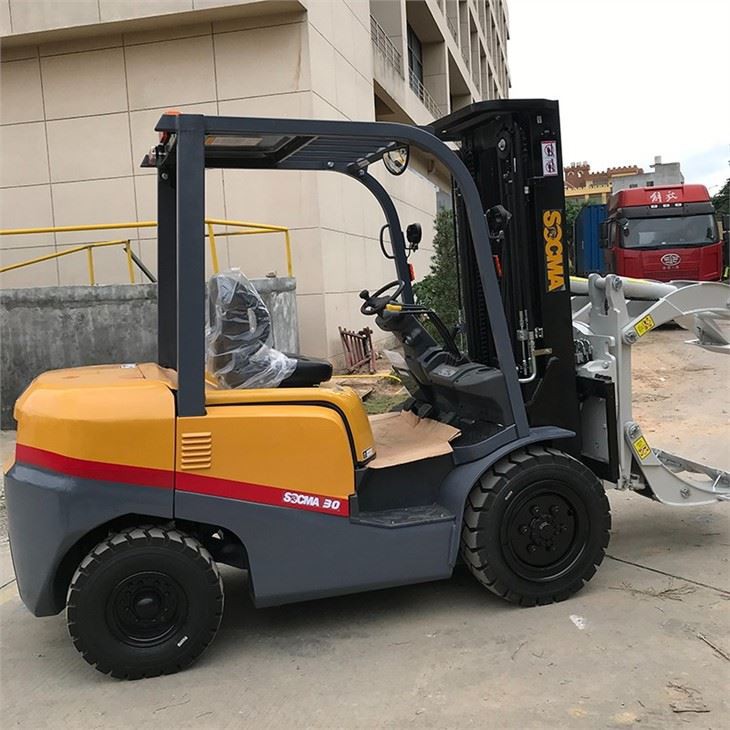 SOCMA 3t Forklift With Paper Roll Clamp